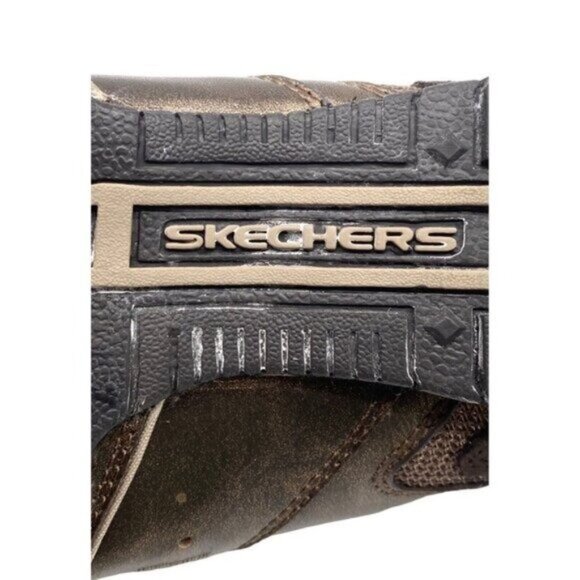 Skechers Sassies Levity Leather & Fabric Suede Hook Loop Closure Sneakers Size 8 - Picture 7 of 9